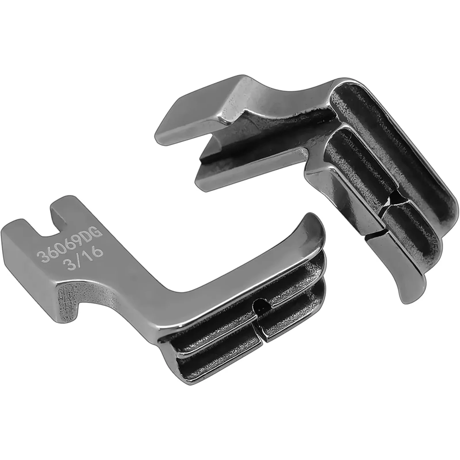#36069DG High Shank Double Welting Piping Presser Foot Cord Foot For Singer Brother Sewing Machines Accessories 1/8
