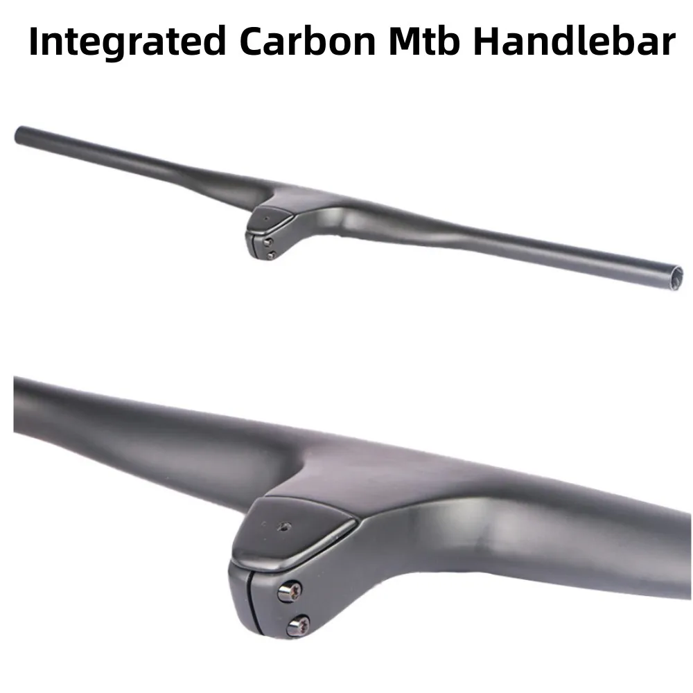 

Integrated Mtb Carbon Handlebar 740mm For Bicycle Handle Bar Mtb Bike Table Mountain Bike Handlebar 50/60/70/80/90mm Stem Parts