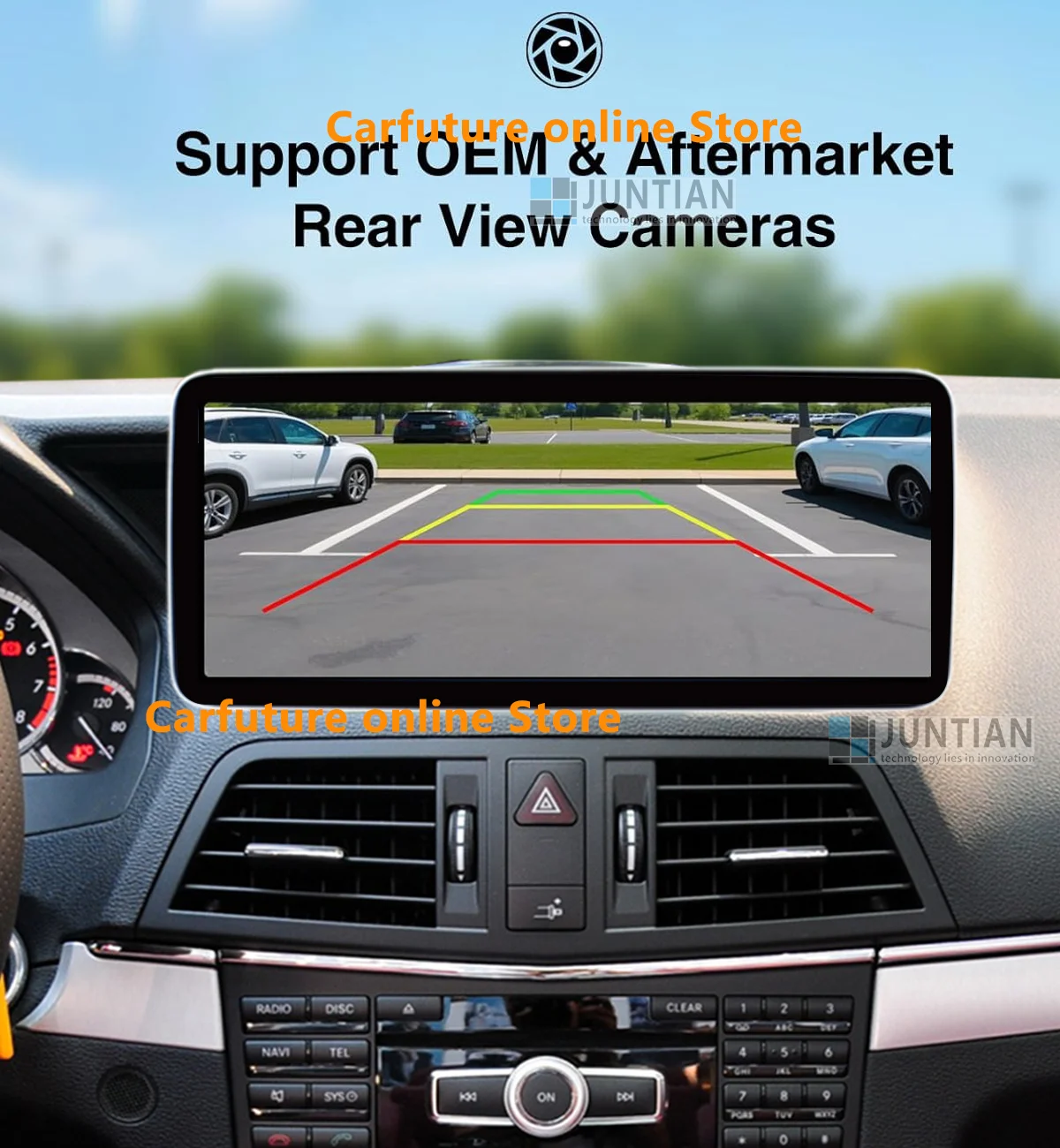 Linux System for Mercedes Benz W207 A207 C207 Coupe 2008-2016 Car Radio Wireless CarPlay Android Auto Airplay Blacklight Screen