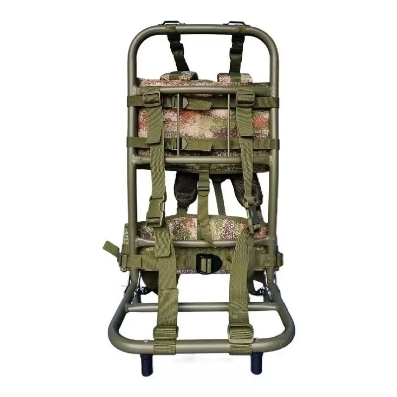 Heavy-loading Folding Portable Outdoor Mountaineering Outer Frame Aluminum Alloy Load-bearing Back Frame, 1pcs