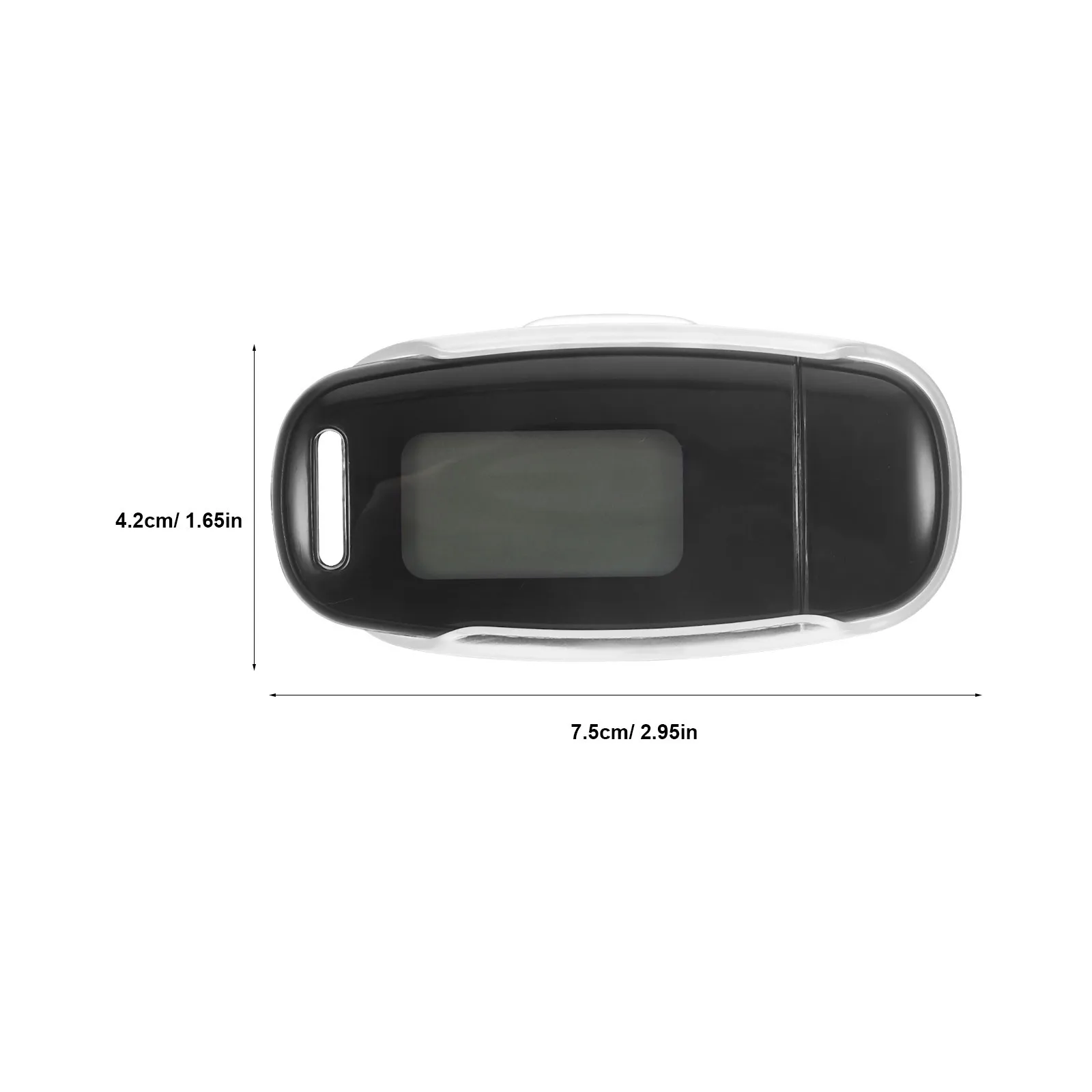 1Set 3D Pedometer Professional Step Counter Easy Operate App Required Large Screen Display Professional Pedometer
