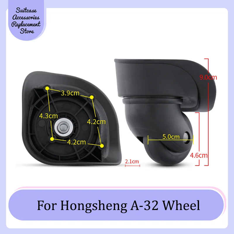 

For Hongsheng A-32 Rotating Smooth Silent Shock Absorbing Wheel Accessories Wheels Casters Universal Wheel Replacement Suitcase