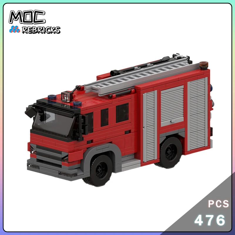 Serie City Originalità MOC Fuoco Motore Building Block Parti Kit modello Assemblaggio fai-da-te Mattoni senior Display Giocattoli Regali di compleanno