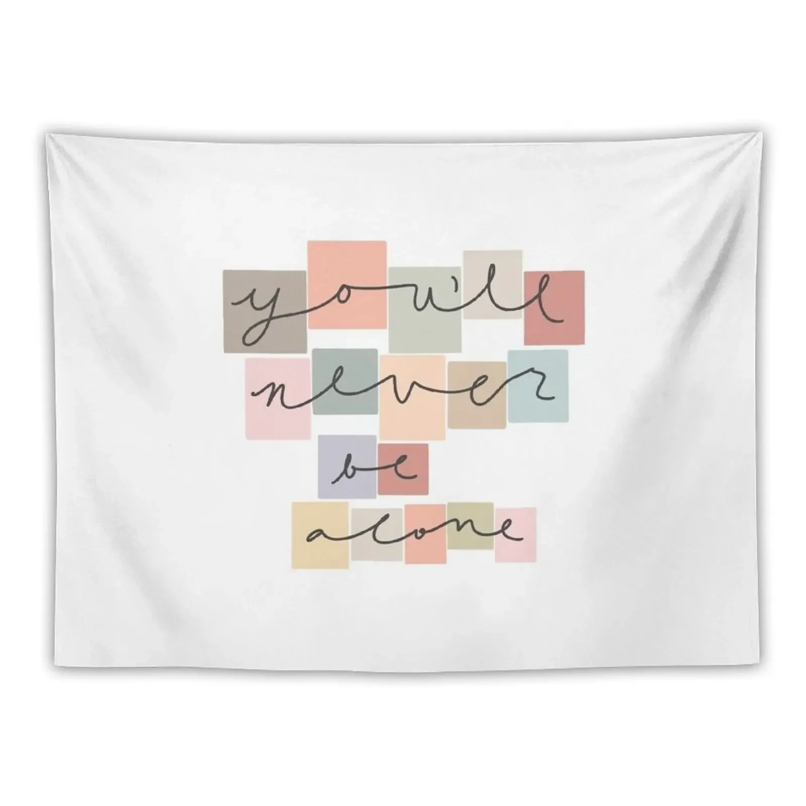 Never Be Alone Tapestry Bed Room Decoration Kawaii Room Decor Tapestry