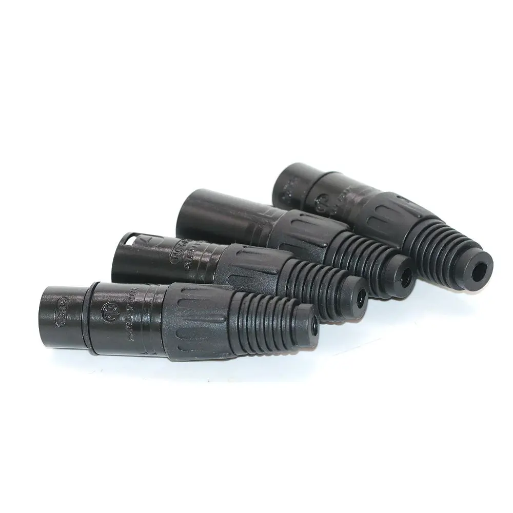 10pcs NEUTRIK XLR Connectors 3-pin Canon Gold Plated Plug NC3FX and NC3MX Microphones Microphone XLR connectors