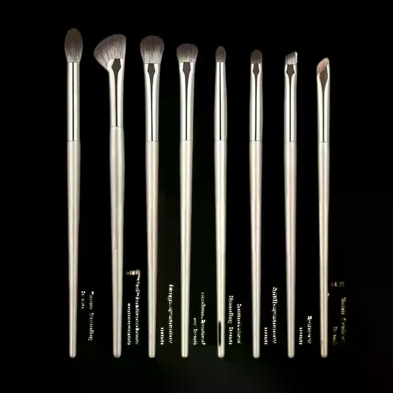 8-delige oogmake-up kwasten Set Detail Oogschaduwborstel Make-upborstel Ultrazachte oogschaduw Eyeliner make-uptool
