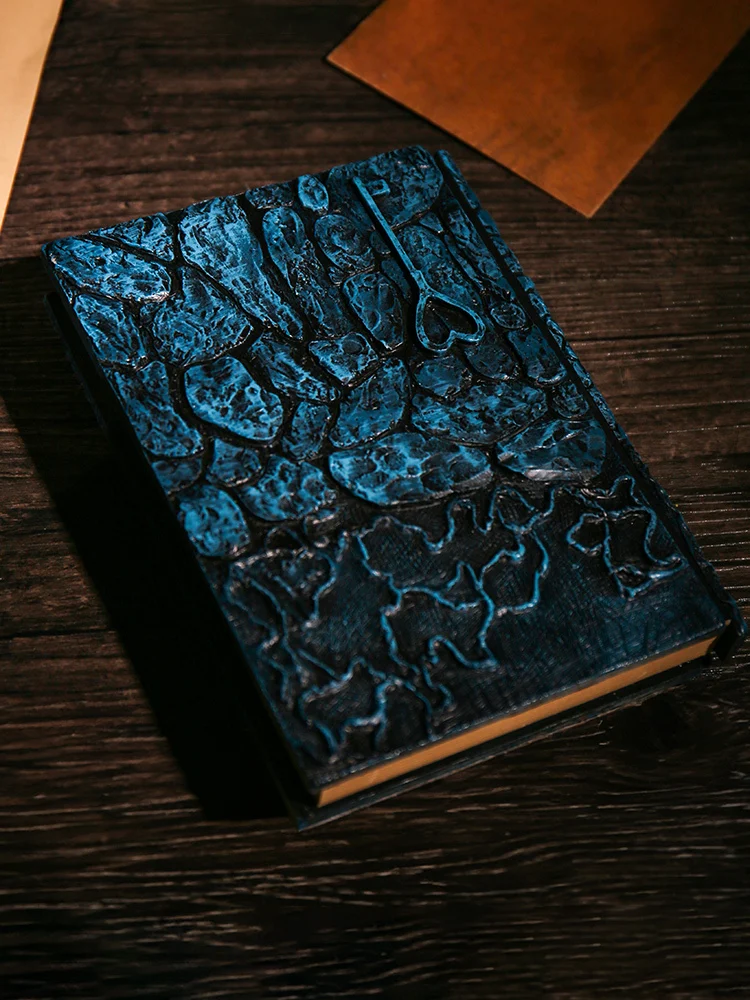 A5 Size 3D Embossed Hand Account, Notebook, High Appearance Diary Book  Magic Gift To Male Cultural And Creative