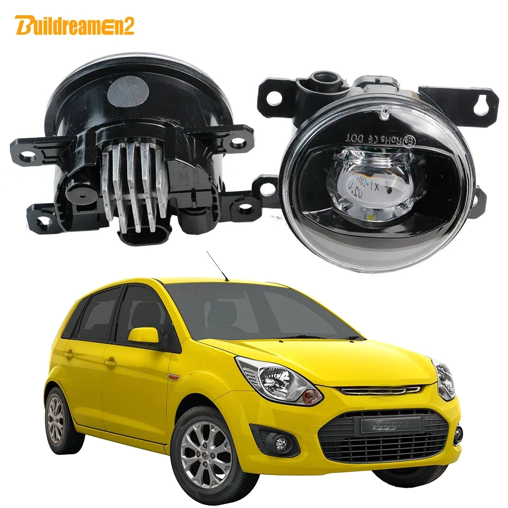 

2 Pcs 30W 8000LM LED Lens Fog Light Assembly H11 Car External Adjustable Fog Lamp For Ford KA KA+ Figo 2015 2016 2017 2018