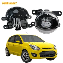 2 Pcs 30W 8000LM LED Lens Fog Light Assembly H11 Car External Adjustable Fog Lamp For Ford KA KA+ Figo 2015 2016 2017 2018