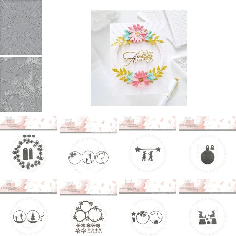 Snowflakes Drift from the Sky Craft Metal Cutting Dies Mold Strips Sheet Scrapbook Paper Craft Knife Mold Blade Punch Stencils