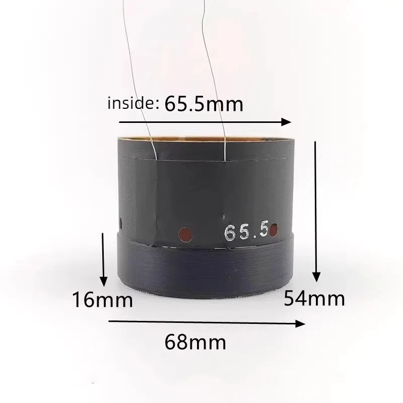 

GHXAMP 65.5mm Bass Voice Coil 4-layer Dual Parallel Winding 65.5-Core Fiberglass 8ohm For JBL4012 1piece