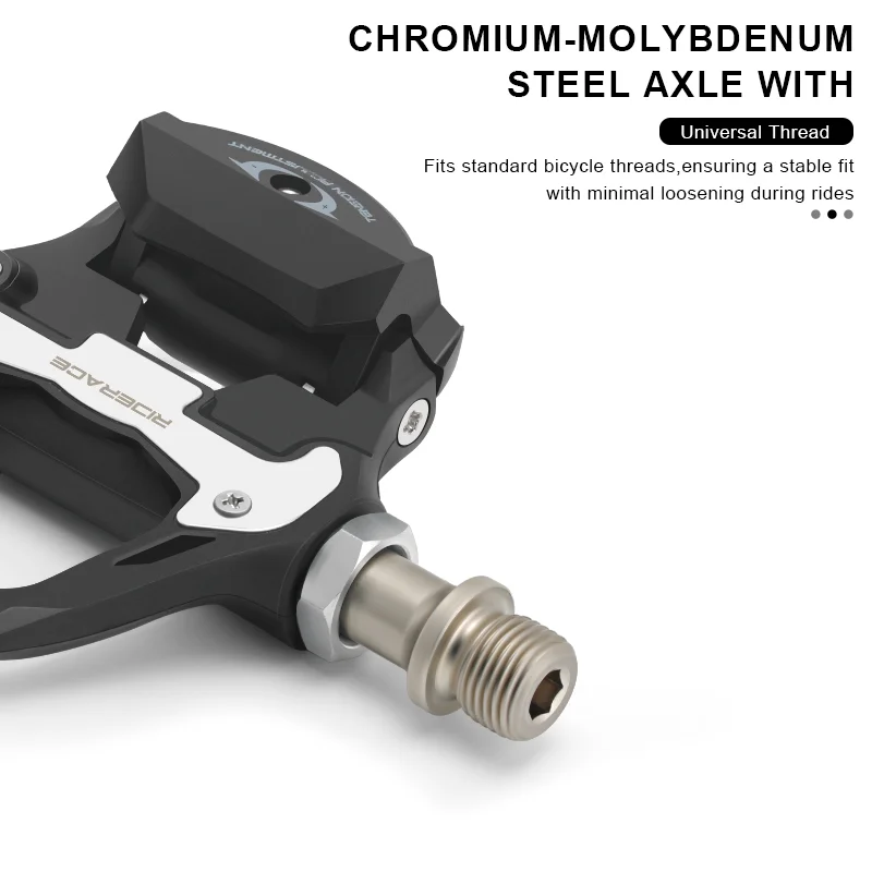 RIDERACE Road Bike Pedal Bicycle Self Locking Pedals Gravel Cycling Sealed Bearing Cleats Clipless Pedal For SPD SL System