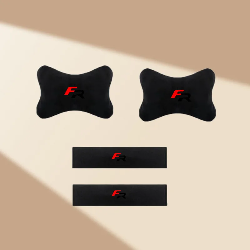 Car Seat Belt Protect Shoulder Pads Cervical Neck Pillow for Seat FR Ateca IBIZA Leon Arosa Cordobe Tarraco Toledo Accessorie