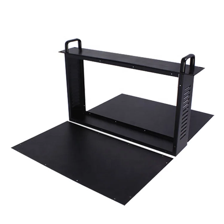 Gabinete de montagem em rack de metal personalizado 2.5u 3u Caixa eletrônica de alumínio de 19 polegadas Caixa de servidor de rack de chassi