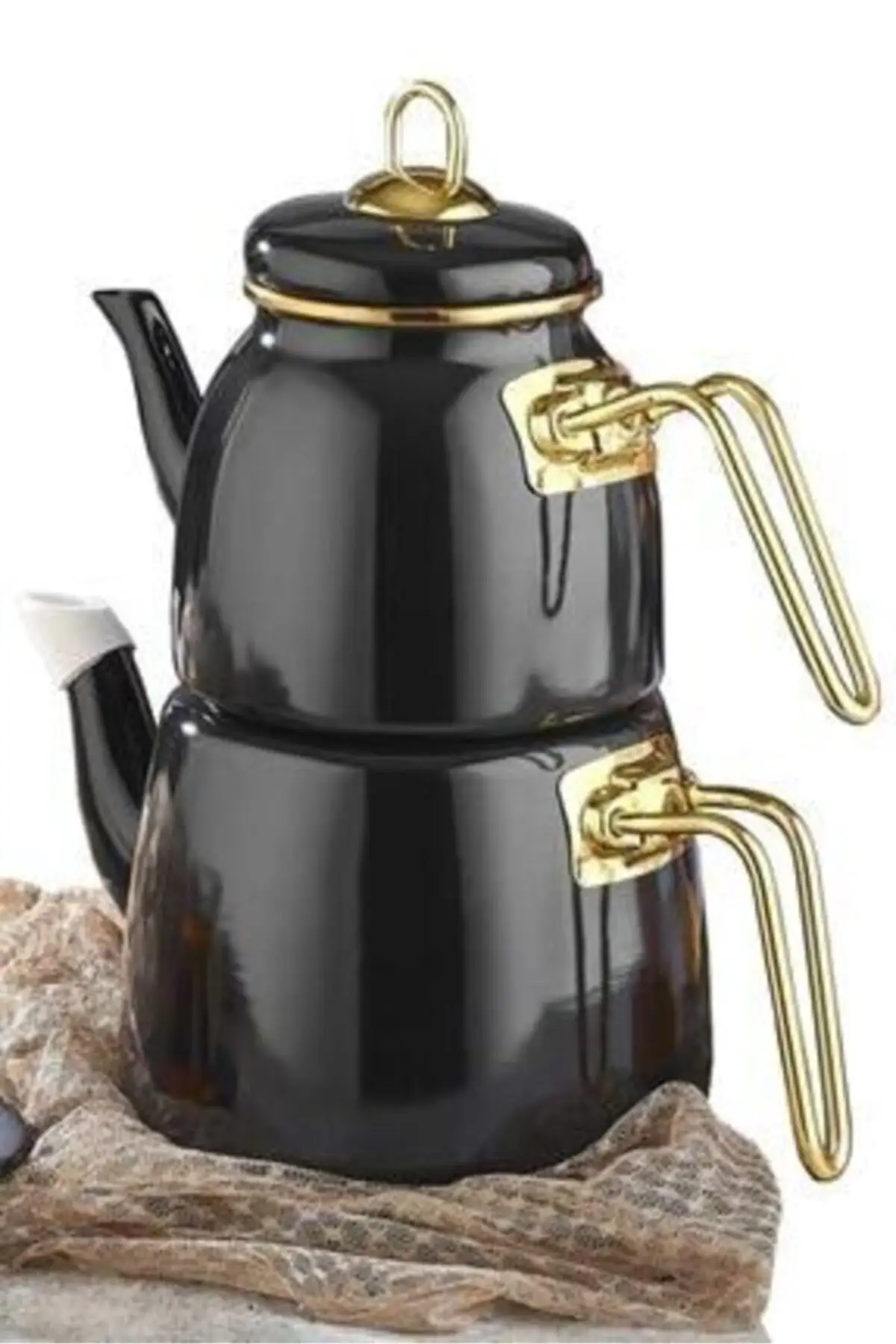 Enamel Teapot Elite Class Black