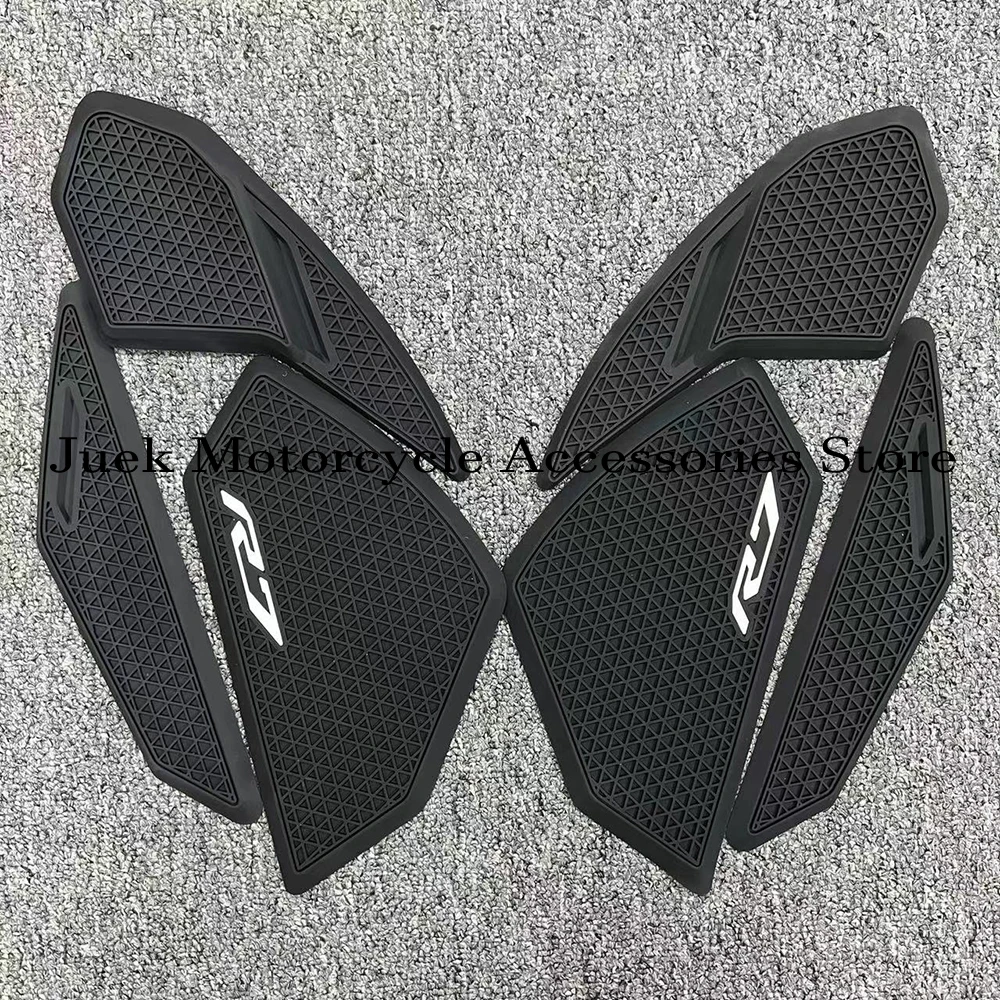 

Motorcycle For Yamaha R7 YZF R7 YZFR7 Side Fuel Tank pad Tank Pads Protector Stickers Decal Gas Knee Grip Traction Pad Tankpad