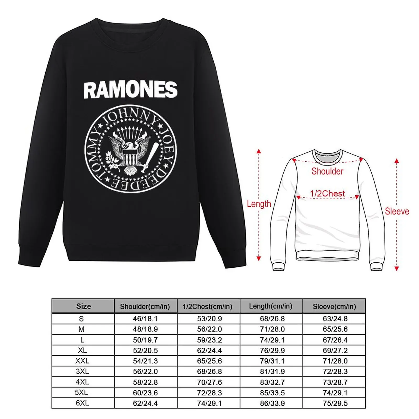 The Ramone Merch Essential Sweatshirt korean autumn clothes japanese style sweatshirt men