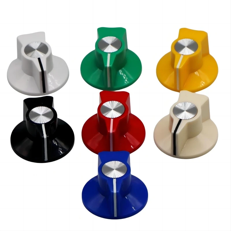 29X16MM Pokrętło regulacji głośności wzmacniacza gitarowego, pokrętło regulacji dźwięku pogłosu, plastikowe pokrętło.