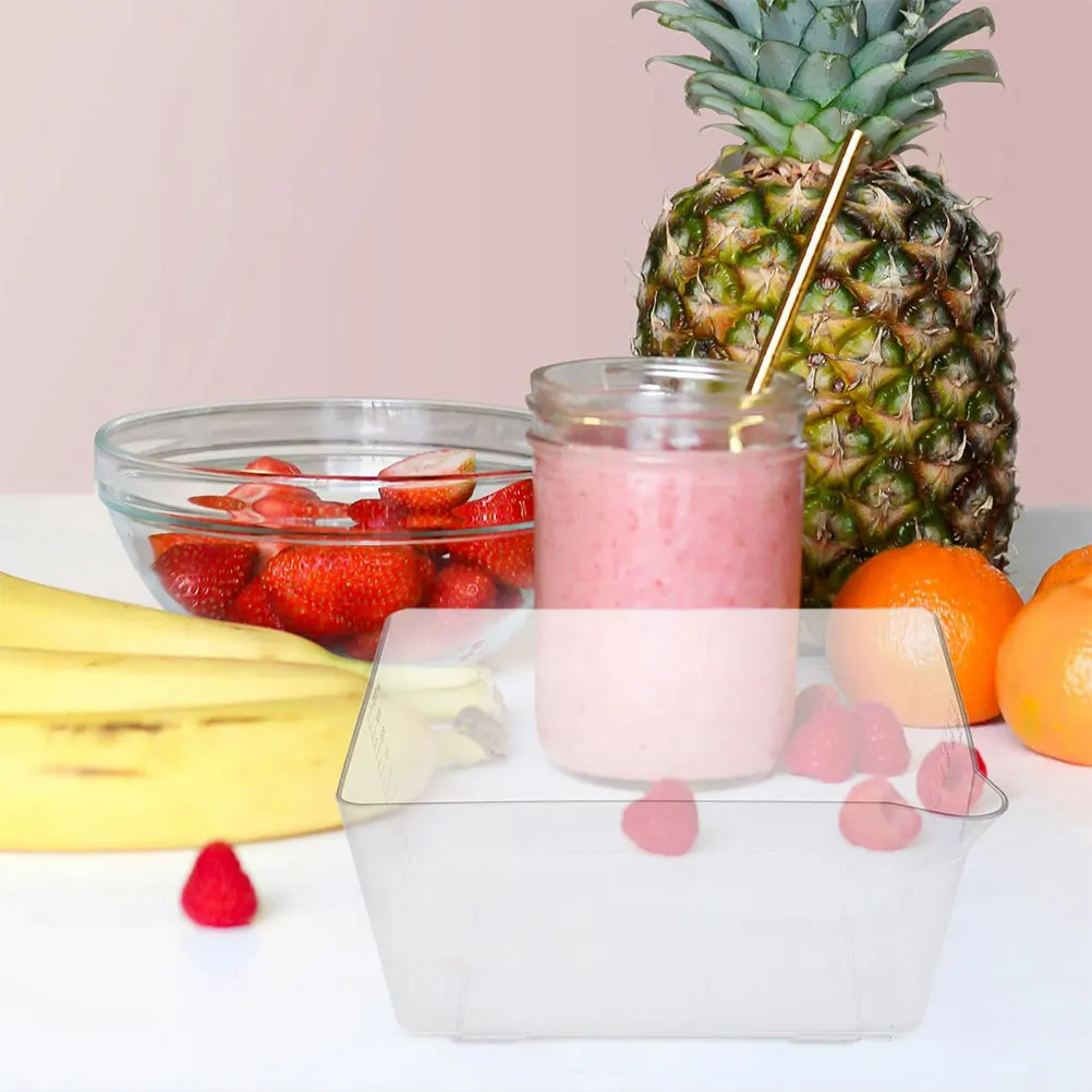 

2pcs Electronic Scale Tray 1200ml Clear Plastic Bowl Precise Measurement Kitchen Digital Scale Pan Weighing Dog Food Portable