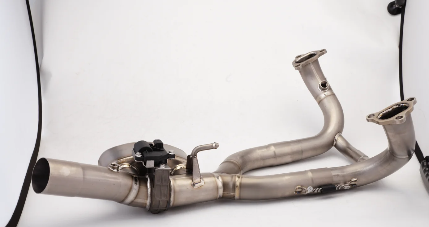 FOR R1250 GS  R1250GS 2019-2025 Titanium Alloy Original Position Header Pipe, Electronic Control Valve Exhaust Front Pipe