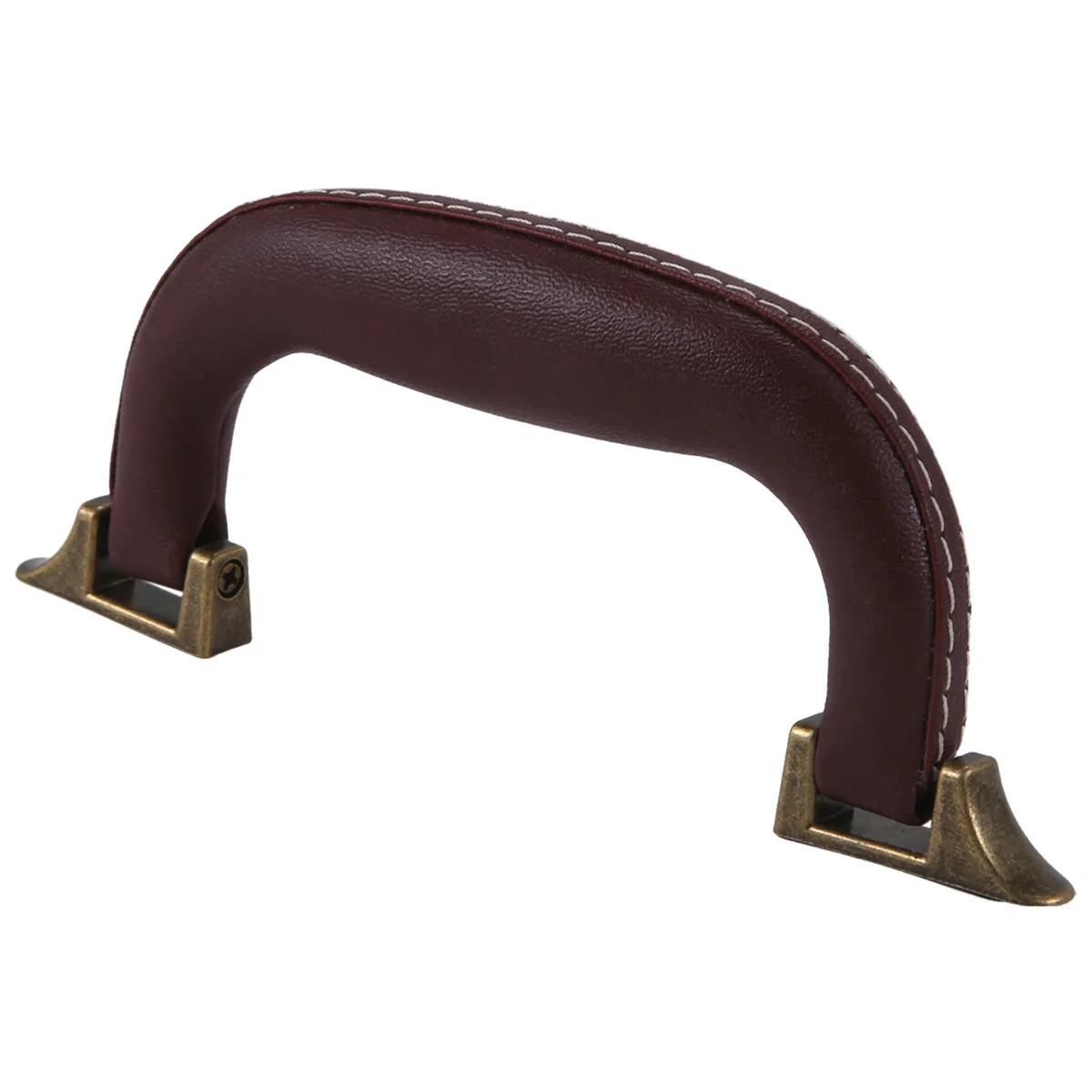 ABQR – boîte à instruments de musique pour guitare en cuir marron, boîte à outils pour bagages, poignée de boîtier de chariot