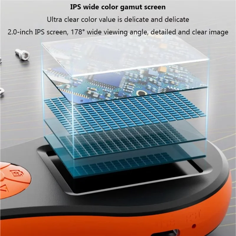 CYGJ-loupe numérique HD1080P 8 LED Microscope portatif 2.0 "écran IPS prendre des photos et des vidéos loupe pour vérifier les bijoux