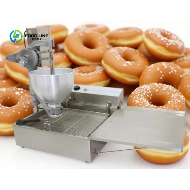 Customized Automatic  Portable Loukoumades Machine Ring Ball Mochi Donuts Making Machine With 9L Hopper Donuts Frying Machine