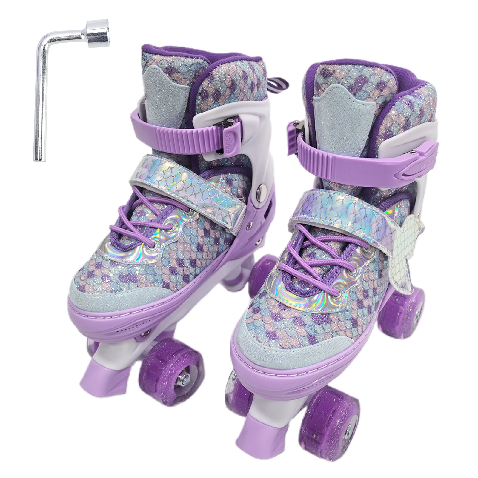 Verstelbare kinderskates met knipperende wielen, ABEC-lagers, drievoudig ontwerp, geschikt voor binnen en buiten.