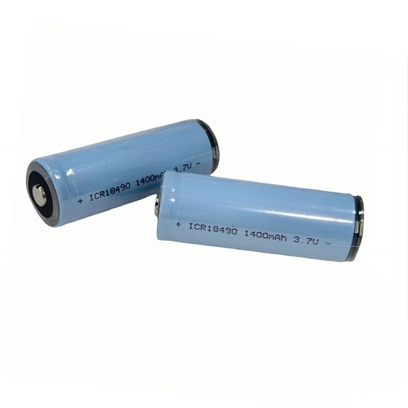 2pcs/lot ICR18490 1400mAh 18490 Rechargeable Lithium Battery 3.7V 18500 Replacement Battery