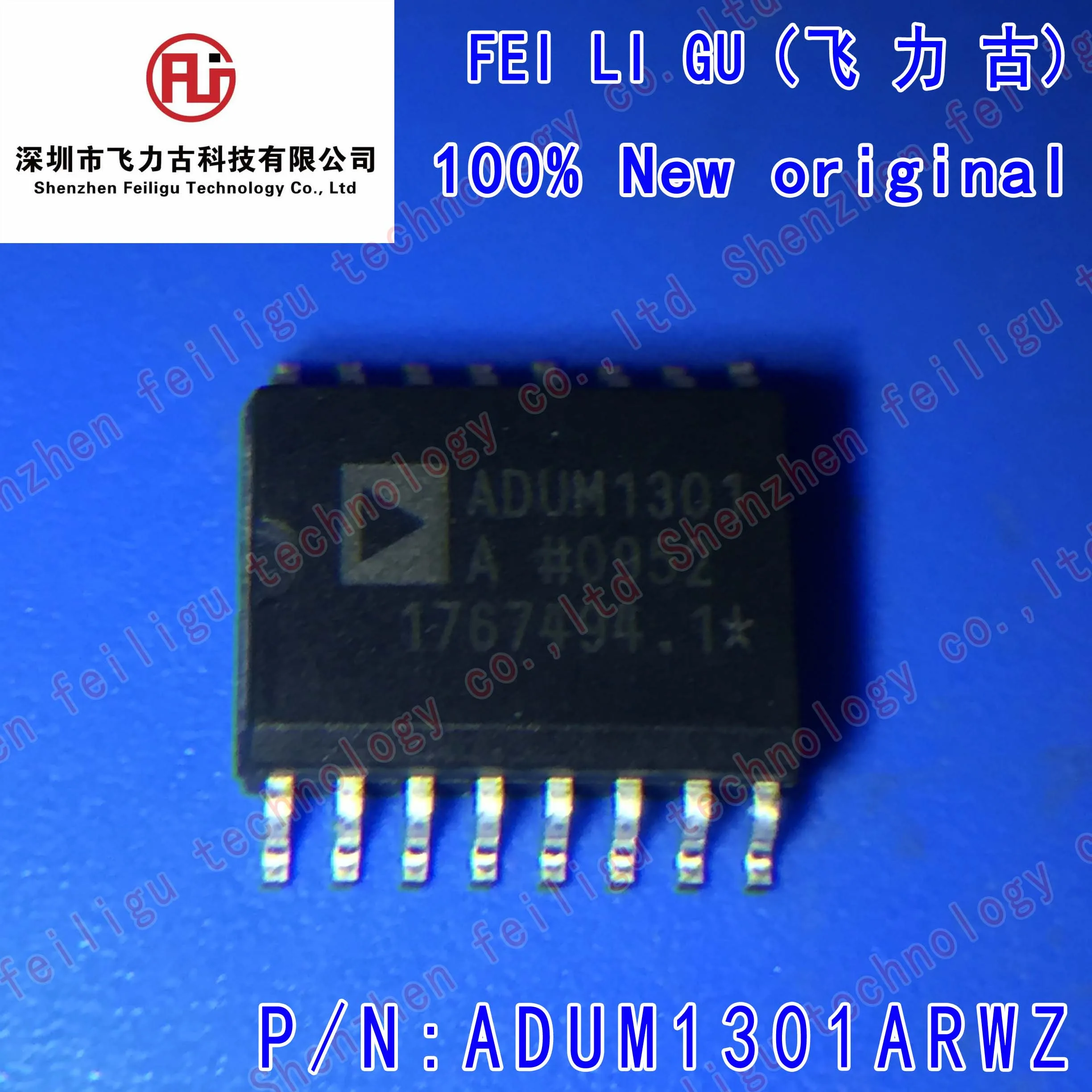 

1/10/30Pieces Brand new genuine ADUM1301ARWZ-RL ADUM1301ARWZ ADUM1301A ADUM1301 Package:SOP16 Universal Digital Isolator Chip