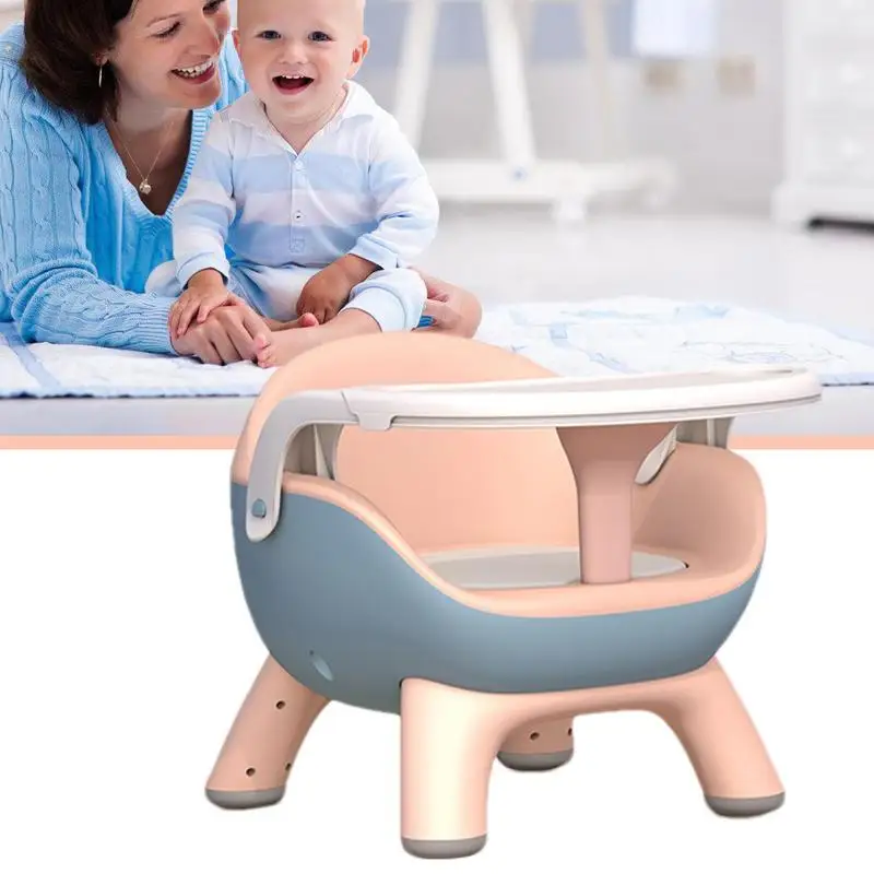 

Children Kids Increased Booster Seat Toddler Eating Feeding Chair Removable Baby Safety Tray Multifunction Floor Dining Seat