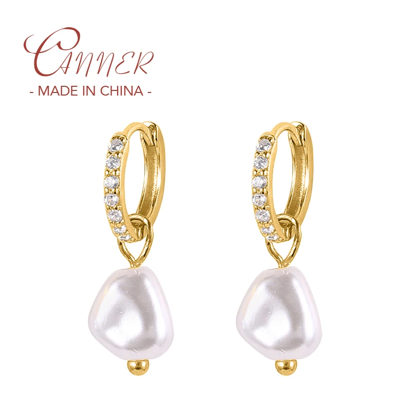 

Luxury Synthetic Pearl Dangle Earrings 925 Sterling Silver Drop Earrings For MOM Wife Best Friend Birthday Gift Charms Jewerly