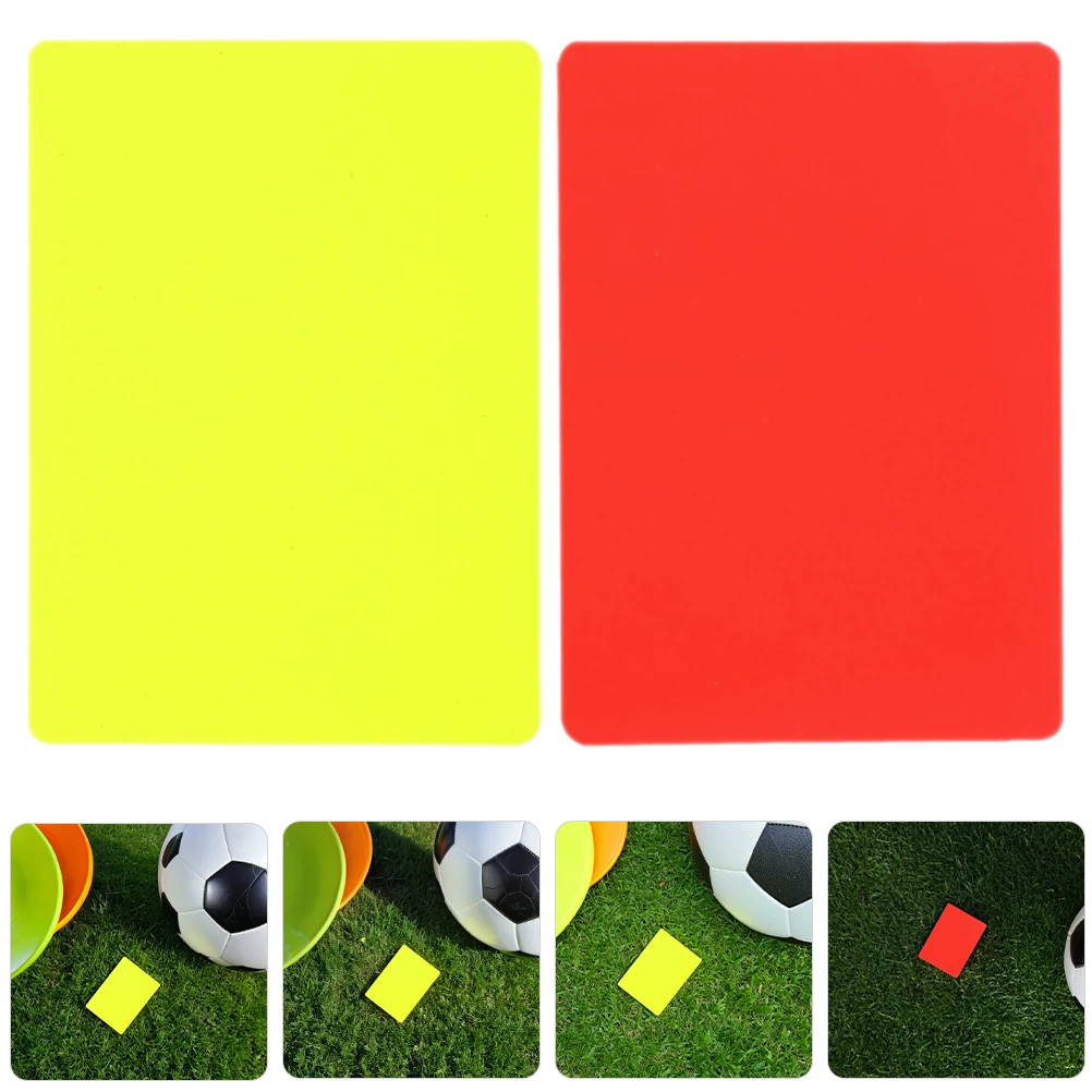 

22 Pcs Sports Referee Card Football Warning Cards Training Aids Soccer Penalty Pvc Red Game