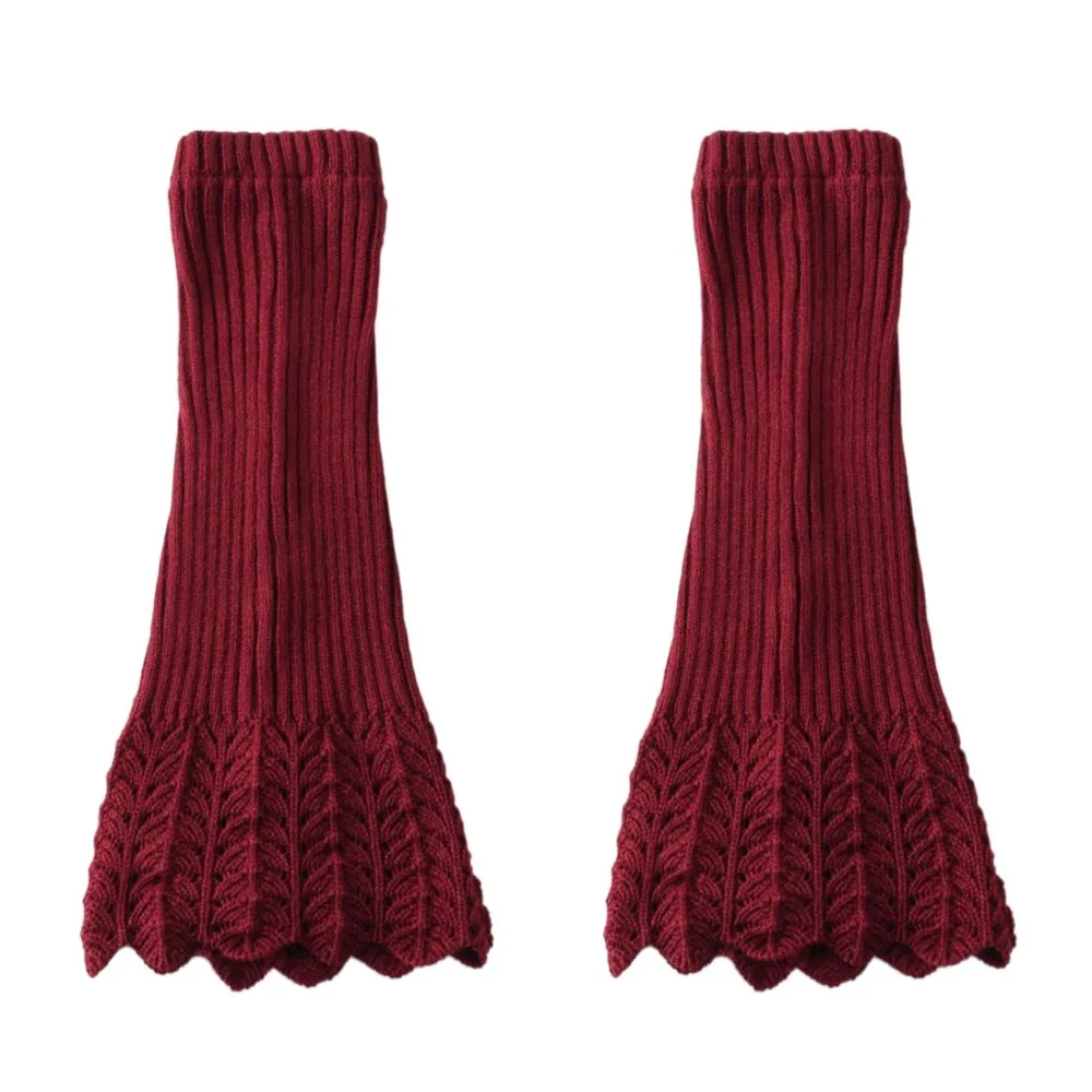 

Pile Socks Y2K Women Knitted Leg Warmers Solid Color Sweet Women's Foot Cover Breathable Thickened Long Calf Socks Ankle Warmer