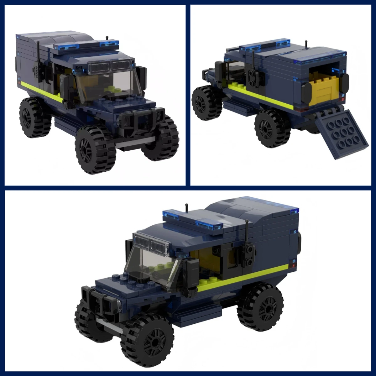 MOC Polizei Mehrzweck-SUV Fahr – Kids Toys Jeep Bewertung und Preis
