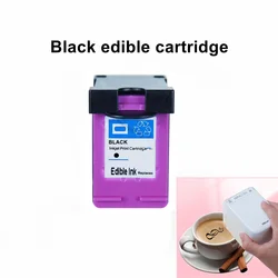 Mini Black Printer Ink Cartridges Replacement Kongten Mbrush Handheld Black Food Edible Cartridge Logo Bread Printers Full Ink