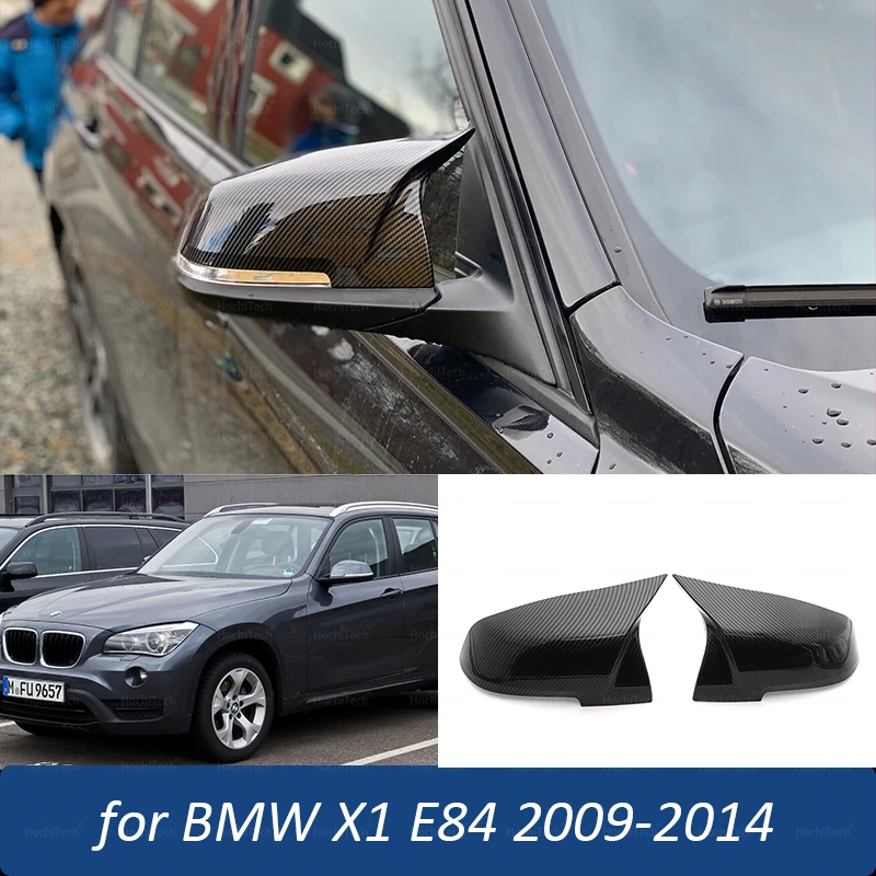 M look espelho retrovisor lateral capa guarnição para bmw x1 e84 2009-2014 sdrive 16i 18i 20i 28i 25i 35i 16d 18d estilo de aparência de fibra de carbono