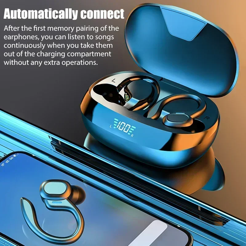 

Earbuds LED Display Ear Hook Wireless Headphones Stereo Bluetooth Earphones Original TWS Wireless Bluetooth Headset with Mic