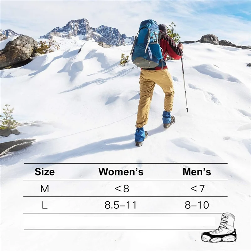 ABGR-28-Tooth 201 Edelstahl-Schuhüberzüge für den Außenbereich, Eis und Schnee, rutschfeste Krallen, geschweißte, rutschfeste Schuhüberzüge mit Eisgreifer