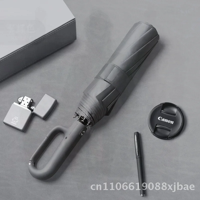 

Portable Outdoor Automatic Double Keel Umbrella Large Foldable Storm-Resistant Business Advertising Umbrella with Printed Logo