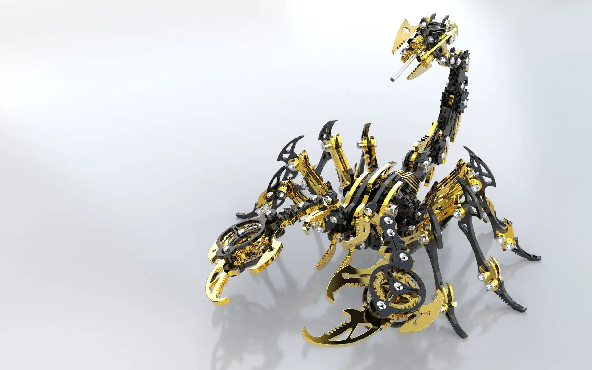 New DIY Scorpion Demon Metal Assembly Model 3d Mechanical Insect Puzzle Creative Handmade Moveable Model For Adult Birthday Gift