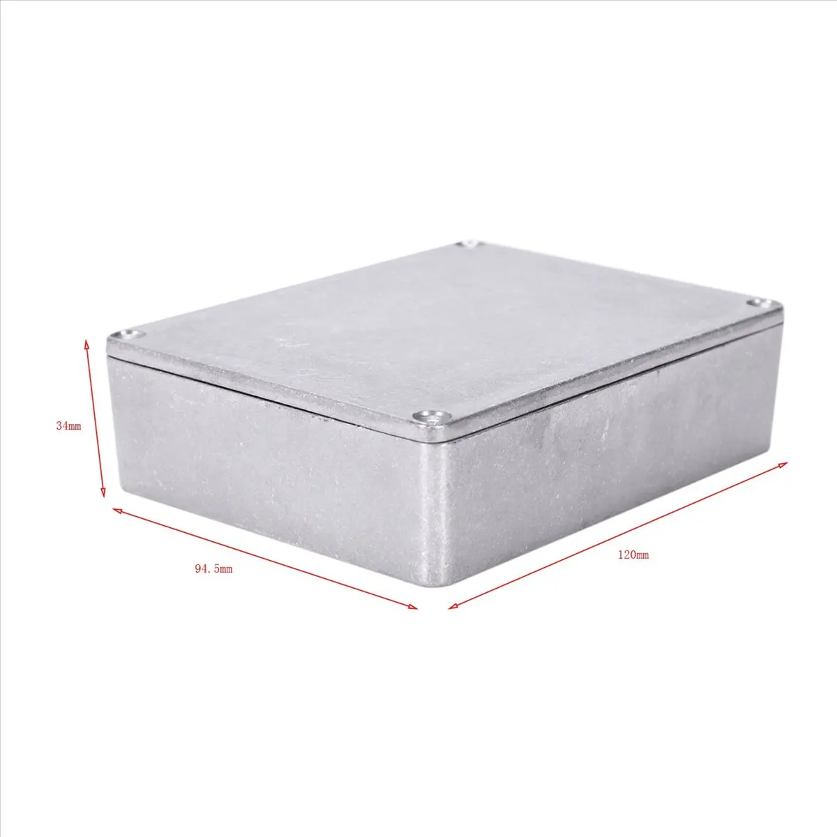 TUREBG 3 Pc Guitar Effects Pedal Aluminum Stomp Box Enclosure for DIY Guitar Pedal Kit 1590BB