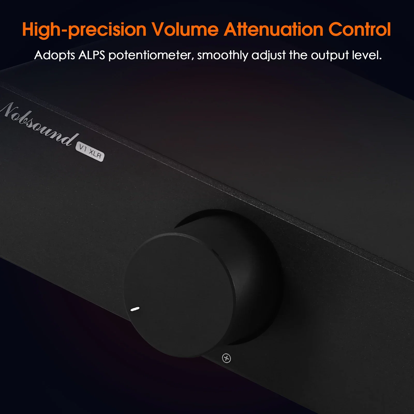 Nobsound VOL-3 / V1-XLR HiFi パッシブプリアンプ 可変オーディオ