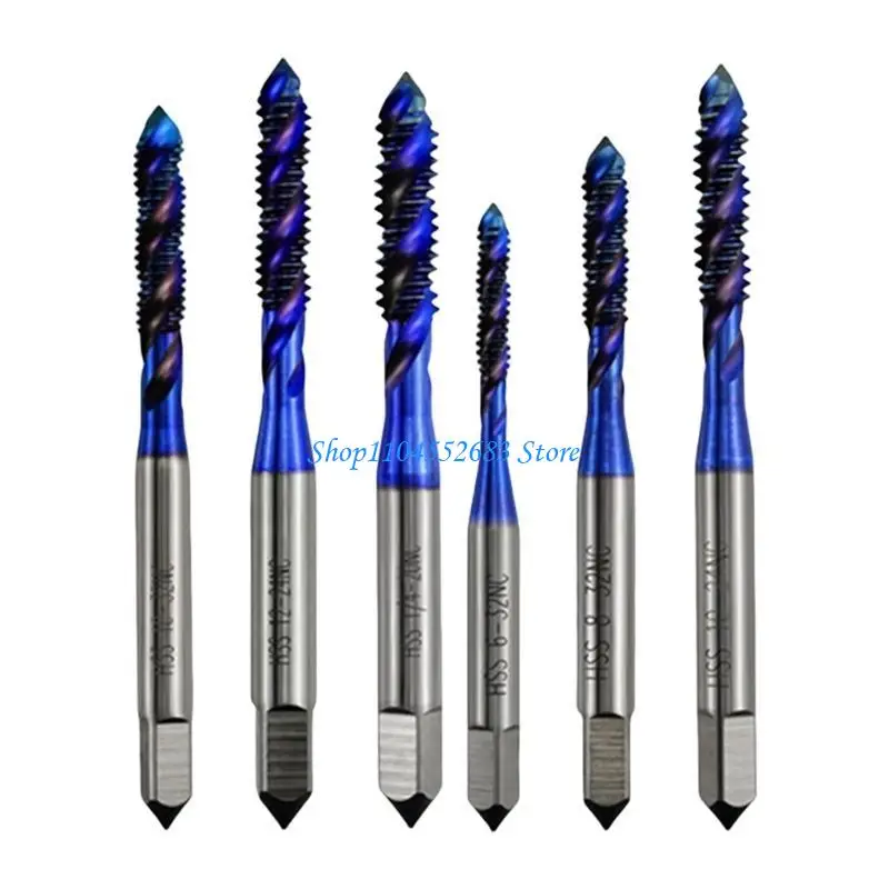

Y6GD 6Pcs Spirals Tap Countersink Drill Reamer Metal Tapping Chamfering Tool
