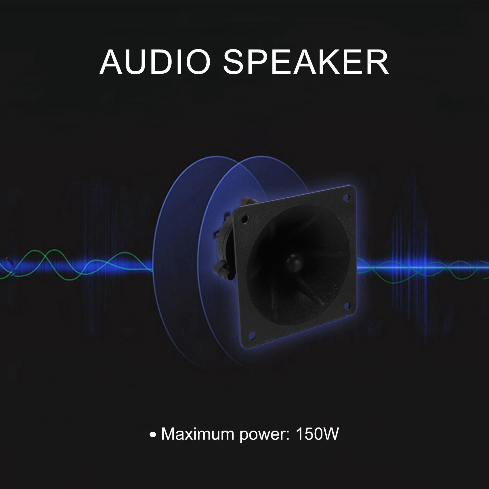 A69Z 2 Buah Tweeter Pengeras Suara Tweeter Piezoelektrik Buzzer Speaker Audio Persegi Treble