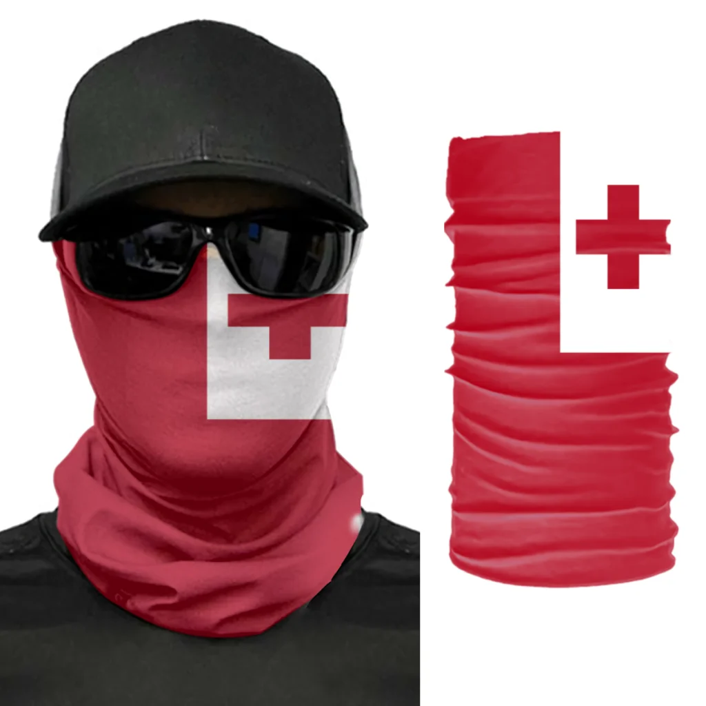 

2022 Tonga Flag Scarf Neck Face Mask Unisex Fashion Neck Warmer Seamless Bandana Headwear Cycling Hiking