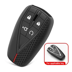 Silicone Car Key Case Cover For Changan Eado Unit CS35plus CS55plus CS75plus Smart Protected Keychains Interior Accessories