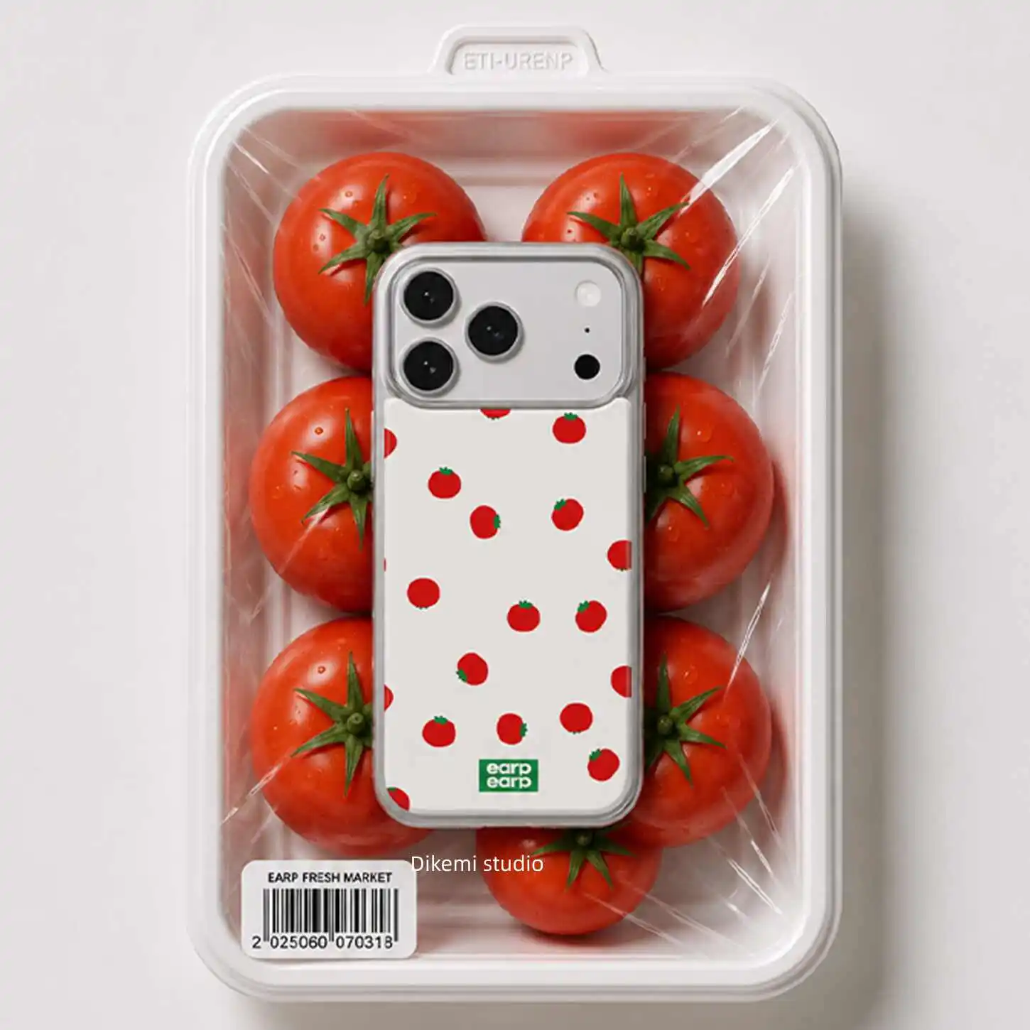 Korean Ins Gentle Sweet Girl Little TomatoPhone Case For Samsung S26 S25 S24 S23 PLUS EGDE FE ULTRA S26 EGDE Anti Drop Y2K Cover