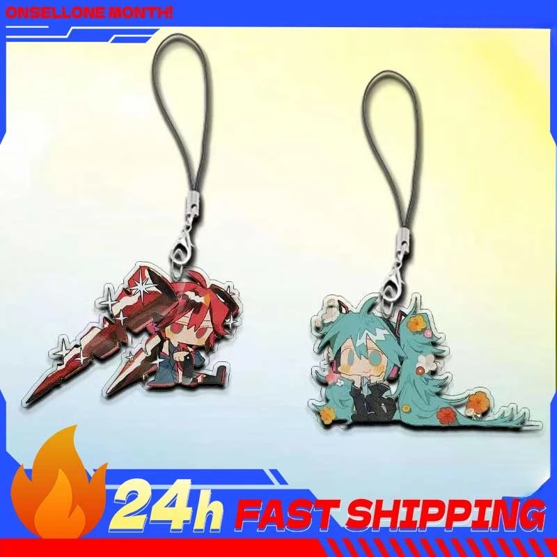 

Anime Peripherals Hatsune Miku Figure Acrylic Pendant Kasane Teto Figurine Acrylic Keychain Decoration Collection Toys Gifts