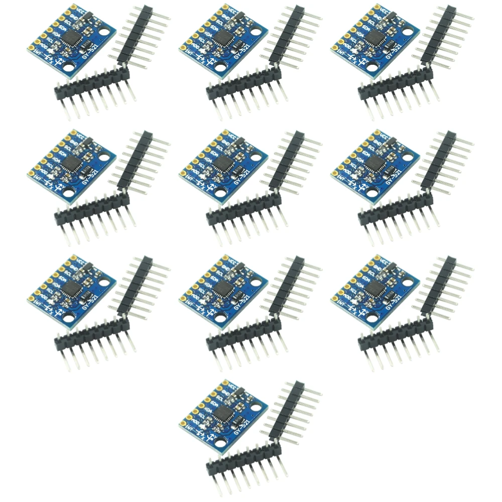 1-10pcs GY521 GY-521 MPU6050 IIC I2C Interface 3 Axis Analog Gyroscope Sensor Accelerometer Compatible Module for Arduino